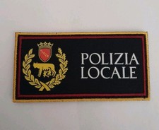 patch polizia locale Roma Capitale in gomma stampata
