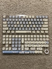 NEW Keyboard Set Cute Cat Like Character Custom Colors Windows PC Key Caps