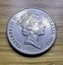 1993 Australia Queen Elizabeth II 5 Five Cents In Circulated Condition
