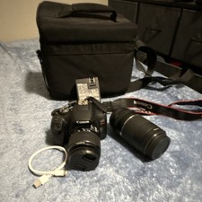 Canon EOS Rebel Camera Bundle with Two Lenses, Bag, and USB Cable