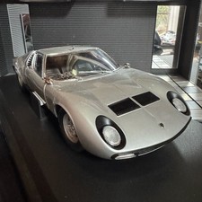 Kyosho 1/18 Lamborghini Miura P400 SV Silver Display Model Near Unused with Box