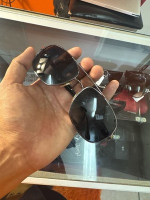 Burberry B 3064 1173/81 Gunmetal Polarized Navigator Sunglasses