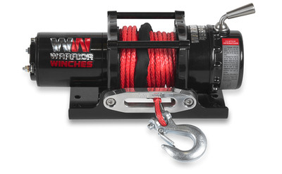 Warrior Winches Ninja 4,500lb 12v Electric ATV UTV Trailer Winch  Synthetic Rope