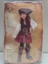 Fun World High Seas Pirate Girl Toddler Halloween Costume Large Sz 3T-4T NEW 5