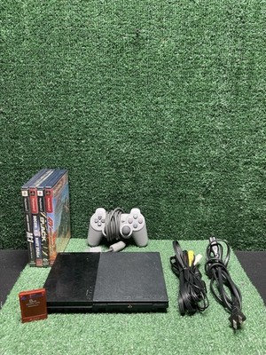 Sony PlayStation 2 Slim Bundle Tested And Works. Free Shipping!