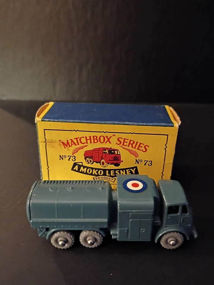 Matchbox#73A RAF 10 Ton Pressure Refueller 1959 Second Casting Solid Orig B4 Box - Image 4 of 4