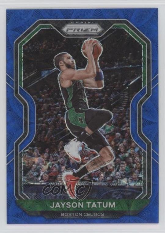 2020-21 Panini Prizm Choice Blue Prizm /49 Jayson Tatum #119