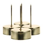  4 Pcs Pillar Candle Holder with Spike Decorative Candlestick Stand Plate