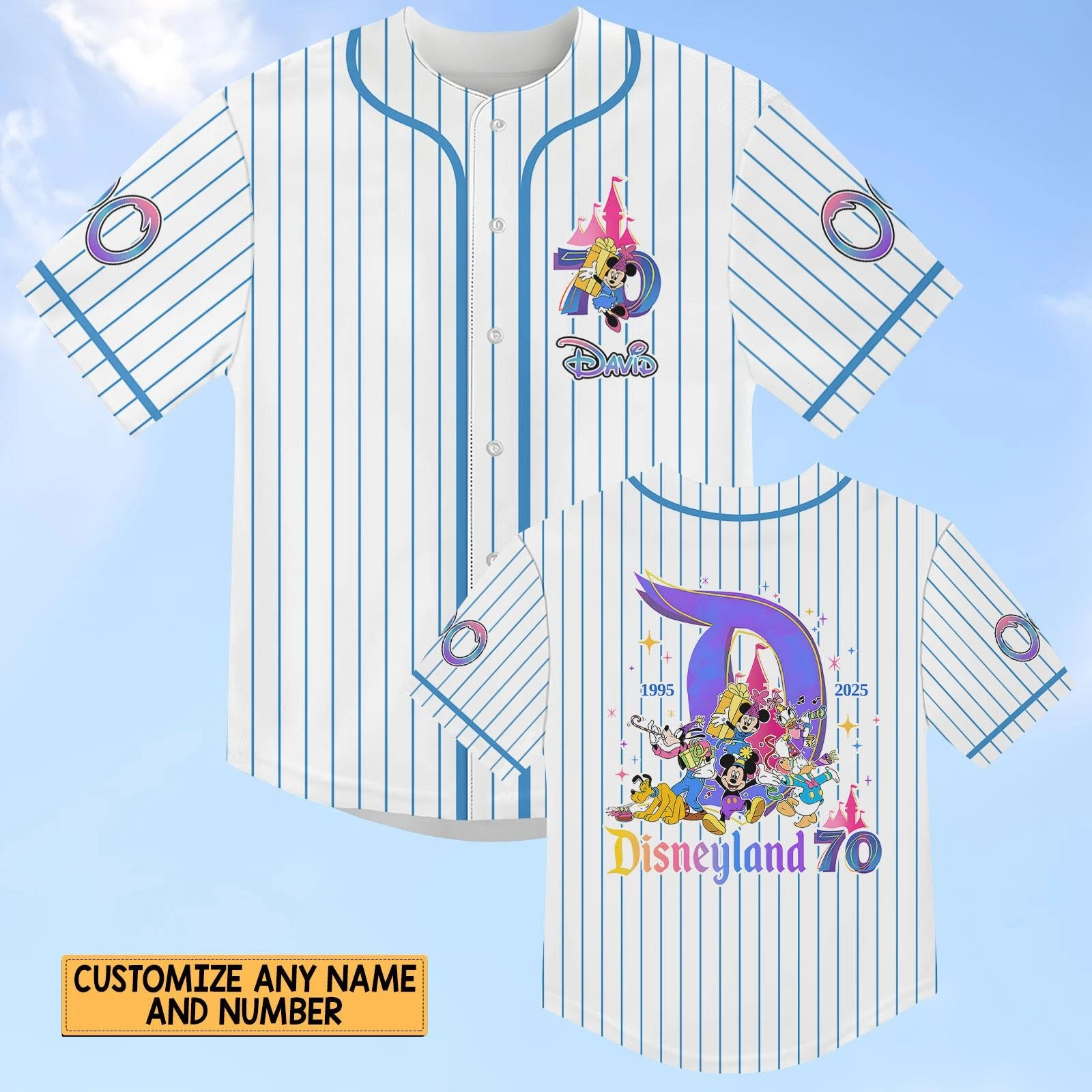 Custom Theme Park Anniversary Baseball Jersey, Family Vacation Shirt