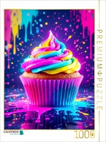 Puzzle Calvendo Cupcake Dans La RuéE Vers Le NéOn | 1000 PièCes, Format Assemblé