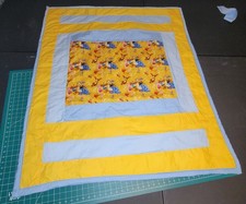 Baby Quilt Handmade 34" By 41" Whinnie The Pooh