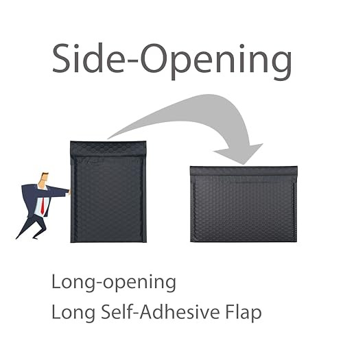 12x9" Side-Opening Navy Bubble Mailers (27-Pack) 12x9" 27PCS - Afbeelding 5 van 7