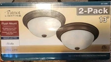 Patriot Lighting Flush Mount Indoor Lighting 11" Two Pack Stella Bronze NIB