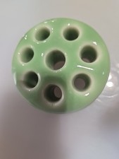 8 Hole Mint Green Flower Frog.