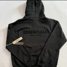 FEAR OF GOD ESSENTIALS HOODIES FW22 - Limo AUTHENTIC SIZE Small