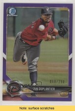 2018 Bowman Draft Chrome Purple Refractor /250 Jon Duplantier #BDC-108 READ 00e4
