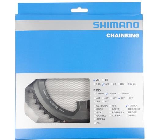 Shimano KettenbläTter Tiagra FC-4700, 48 ZäHne, 110 Mm, Aluminium/Resin Y-1RC980-image