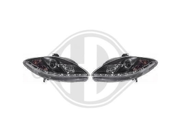 Designsatz Scheinwerfer Klarglas/Schwarz FüR Seat Leon 2004-2009-image