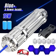 Blue Burning Laser Pointer 450-N-M Adjustable Visible Beam Dot Light 11241809