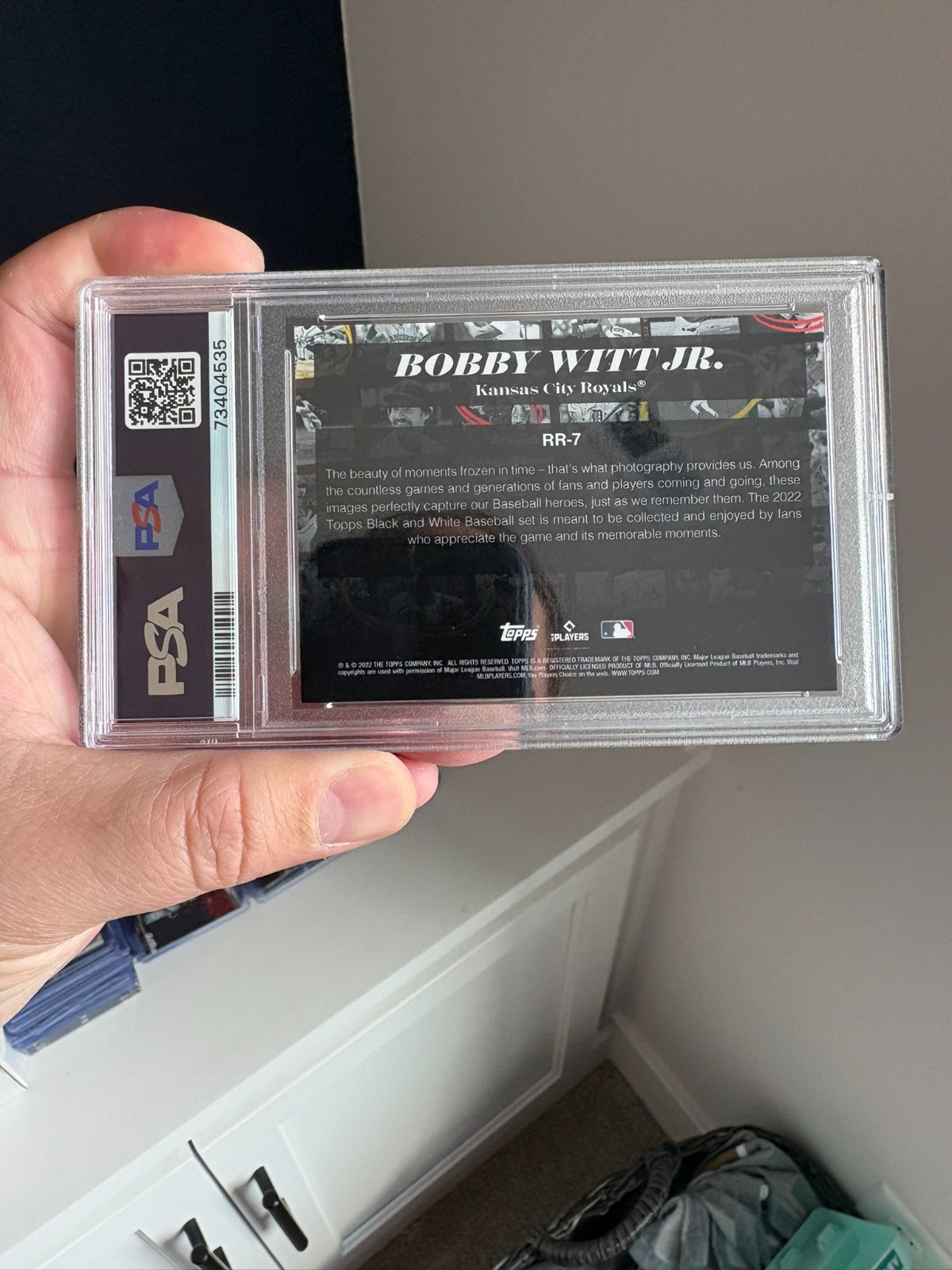 Bobby Witt Jr Rookie Resolution - 2022 Topps Black & White #64 Royals - PSA 10 view 4