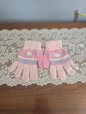 Hello Kitty Sanrio Pink, Purple Gloves 2008 Fashion By Sanrio Girls Gloves