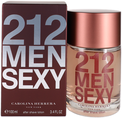 212 Sexy Men by Carolina Herrera Aftershave Lotion for Men 3.4 oz