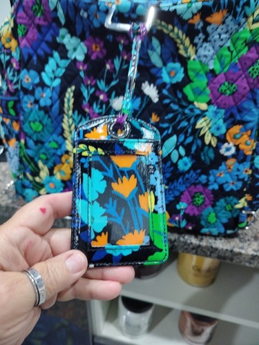 Bolsa de pañales Vera Bradley para pasear con cambiador - negra, azul, púrpura, verde - Imagen 3 de 10