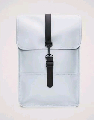 RAINS Waterproof Backpack Rutsack Sky Blue Hiking Camping Beach RFID Men Unisex 