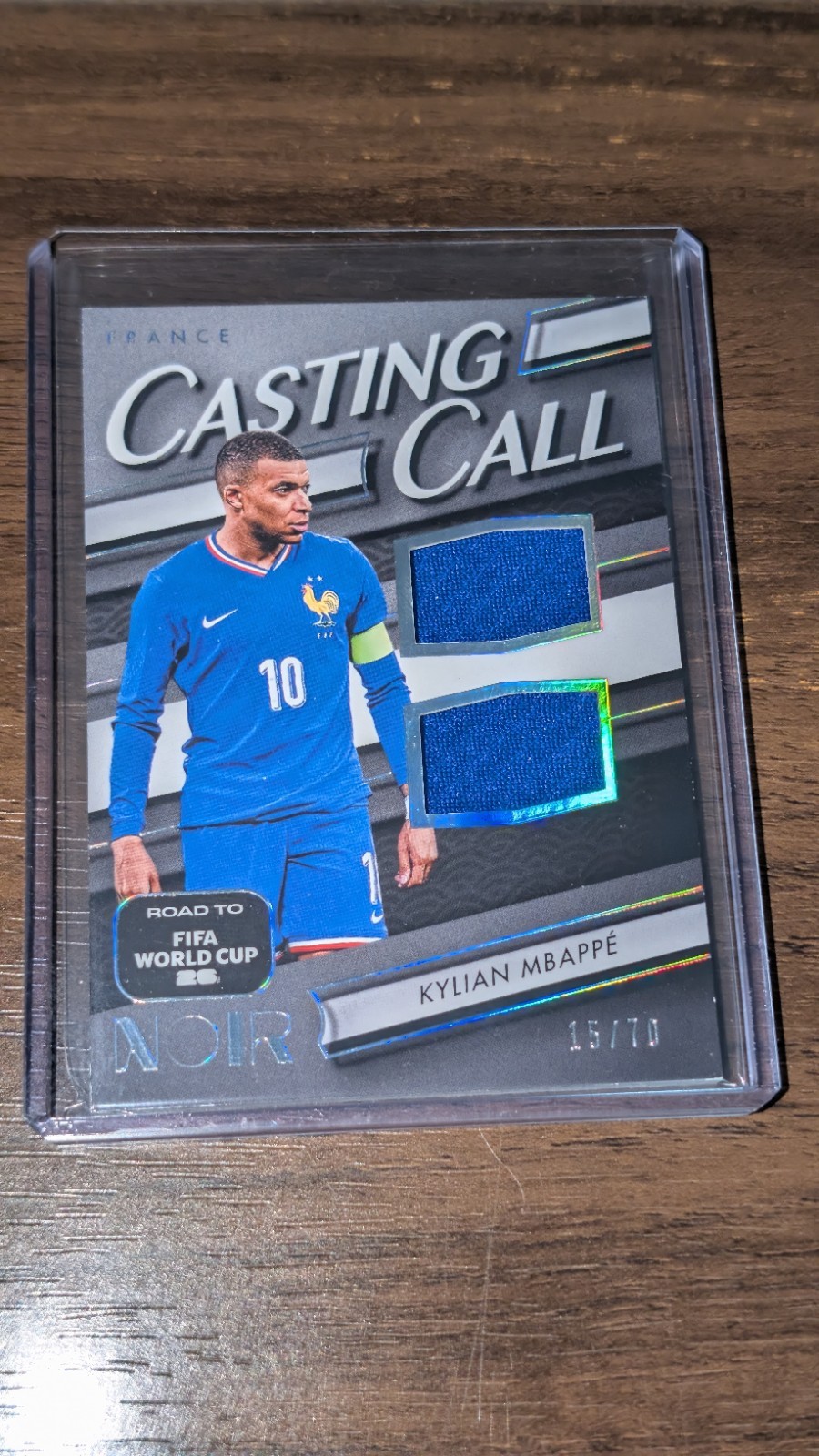 2025-26 Noir Road to World Cup KYLIAN MBAPPE #CC-KM Casting Call Dual Patch /70