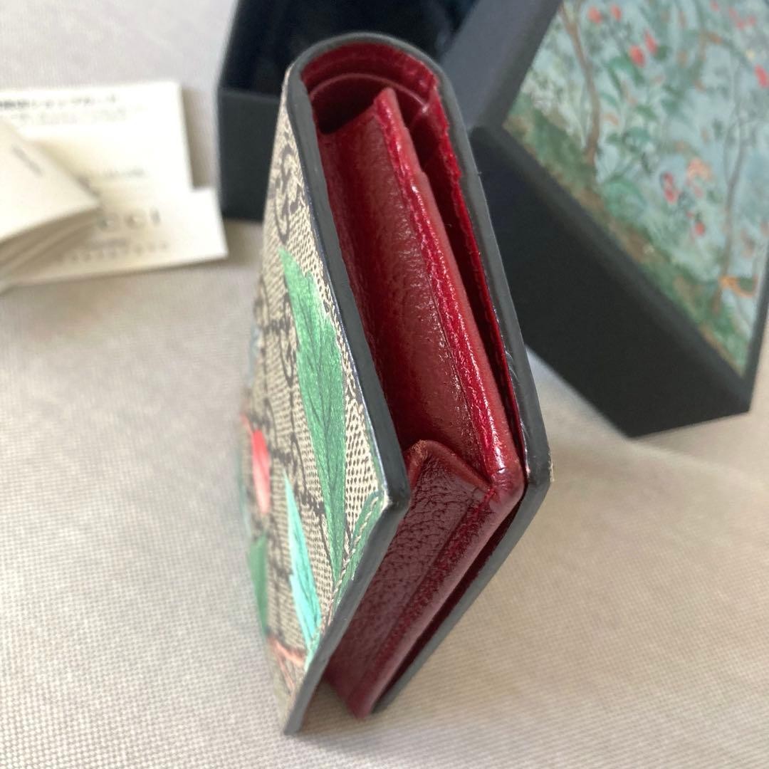 Gucci Tian Card Case GG Supreme Butterfly thumbnail 8