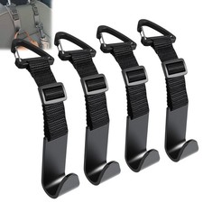 4 Pack Anti-Drop Car Headrest Hooks Adjustable Seat Back Organizer Storage Hange