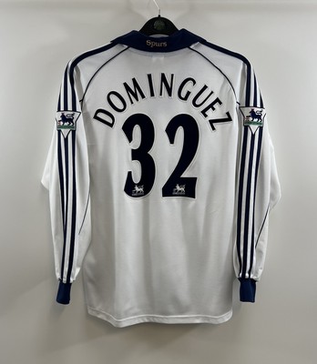 Tottenham Hotspur Matchworn Dominguez 32 L/S Home Football Shirt 1999/01 (M) D10