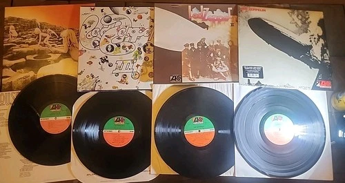 LED ZEPPELIN LP Lot 1 2 3 Houses Atlantic Shrink hype Sticker 180 Gram Vinyl VG+