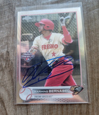 Warming Bernabel Signed 2022 Pro Debut Chrome Baseball Card Rockies #PDC-130