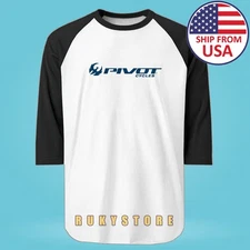 Pivot Cycles Mountain Bikes Men's Raglan Black Size S-2XL