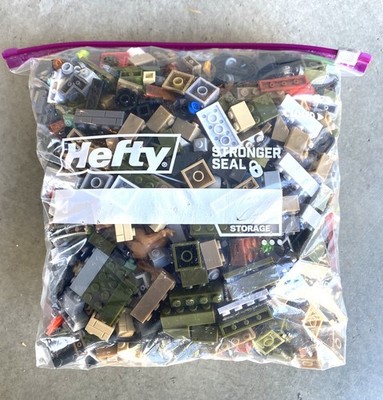 3 Pounds Randomly Assorted LEGO & Mega Bloks Mix, Adult Owned, USED