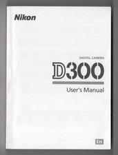 Nikon D300 Digital Camera Genuine User's Manual / Instruction Guide In English