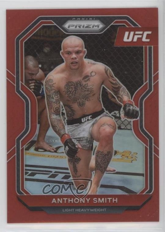 2021 Panini Prizm UFC Red Prizm 112/275 Anthony Smith #96 01b5