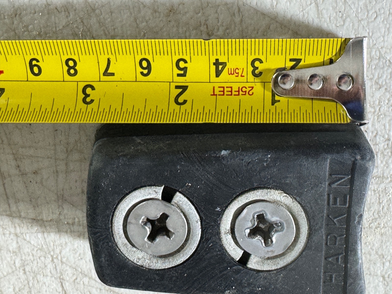 Harken Port & S Track Car Sets--1 1/4 inch track end 45mm line 37mm Sheet 74mm