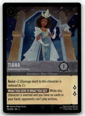 Tiana Celebrating Princess 196/204 Foil Rise of the Floodborn Disney Lorcana
