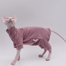 Hairless Cat Clothes Warm and Soft Four-Legged Hoodie for Sphynx Cats for Autumn