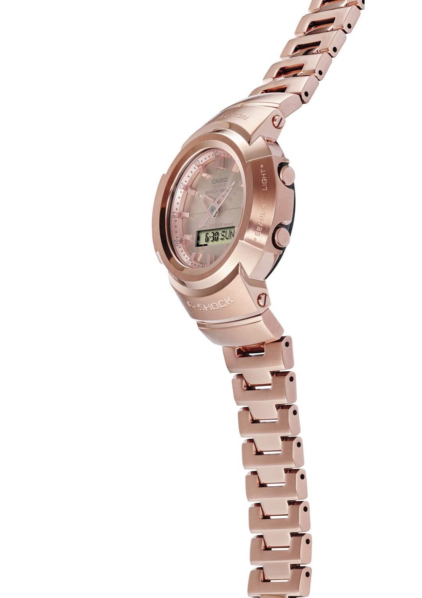 [新品未使用]CASIO G-SHOCK AWM-500GD-4AJF Unused CASIO G-SHOCK AWM-500GD-4AJF Pink Gold Solar Men's