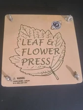 Discovery Channel Leaf and Flower Press 7"×7" Wood