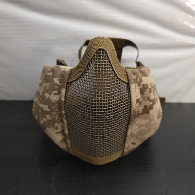 Lancer Tactical Elite Lower Face Steel Mesh Mask w/ Ear Protection by WOSPORT