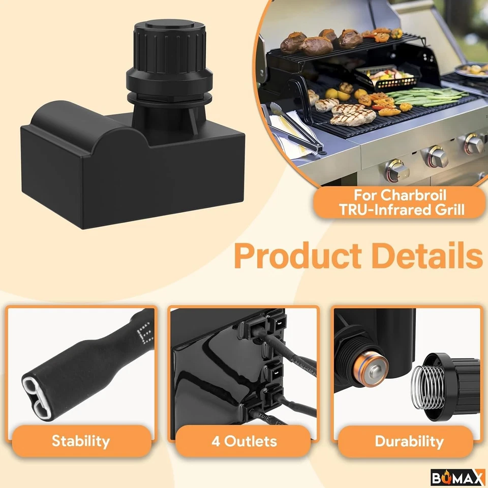 Kit de encendido de parrilla Charbroil BQMAX G511-0055-W1 con 2 encendedores de empuje Foto 4 de 4