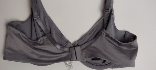 VICTORIA'S SECRET 38C GRAY UNLINED FULL COVERAGE UNDERWIRE MESH EMBROIDERED BRA - Picture 5 of 14