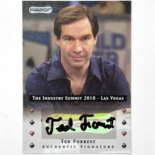 2010 Razor Poker Ted Forrest auto Las Vegas Exclusive autograph card SP - Picture 1 of 2