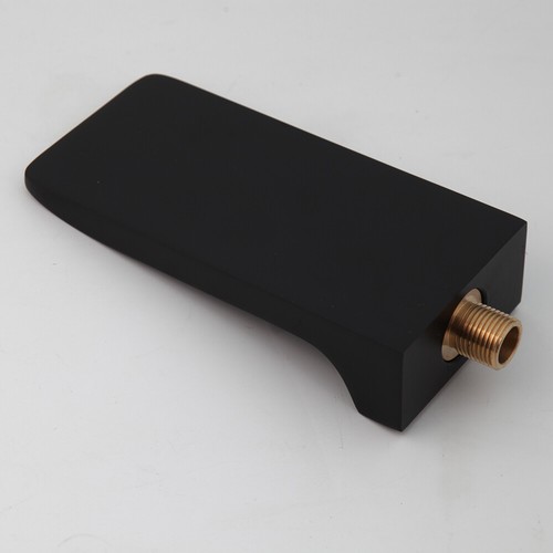 3 PIEZAS Grifo Negro Bañera Botín Cascada Pico Montado en Pared Latón Pulverizador Mano Mezclador - Imagen 4 de 16