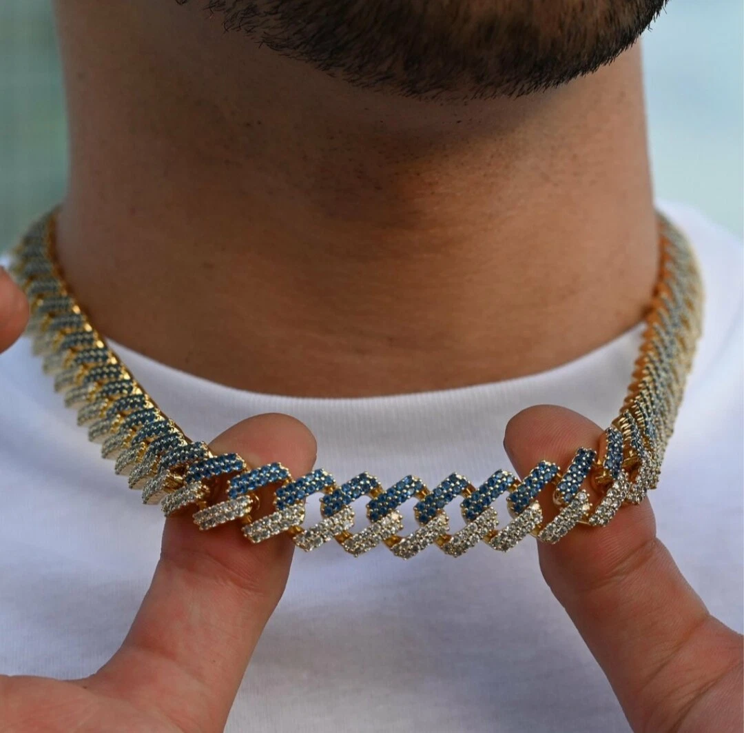 Cubic zirconia cuban link best sale choker