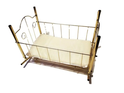 antique brass crib